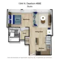 Studio Apartment for rent in Gold Coast - Central, Chicago