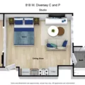 Studio Apartment for rent in Lincoln Park - North Side, Chicago